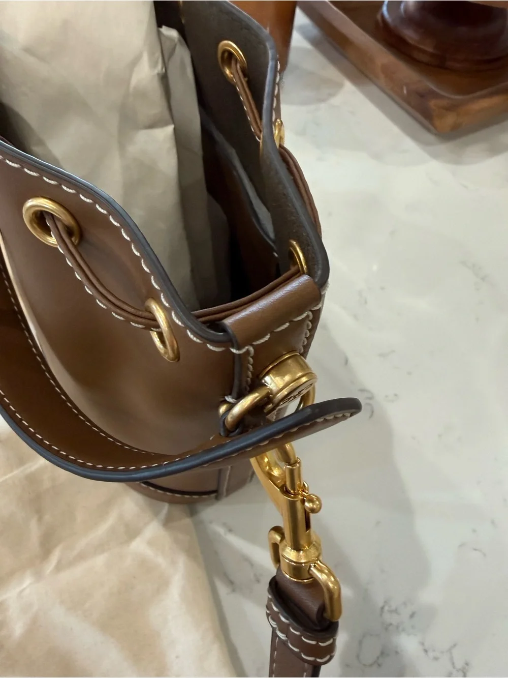 Tory Burch T Monogram Bucket Bag